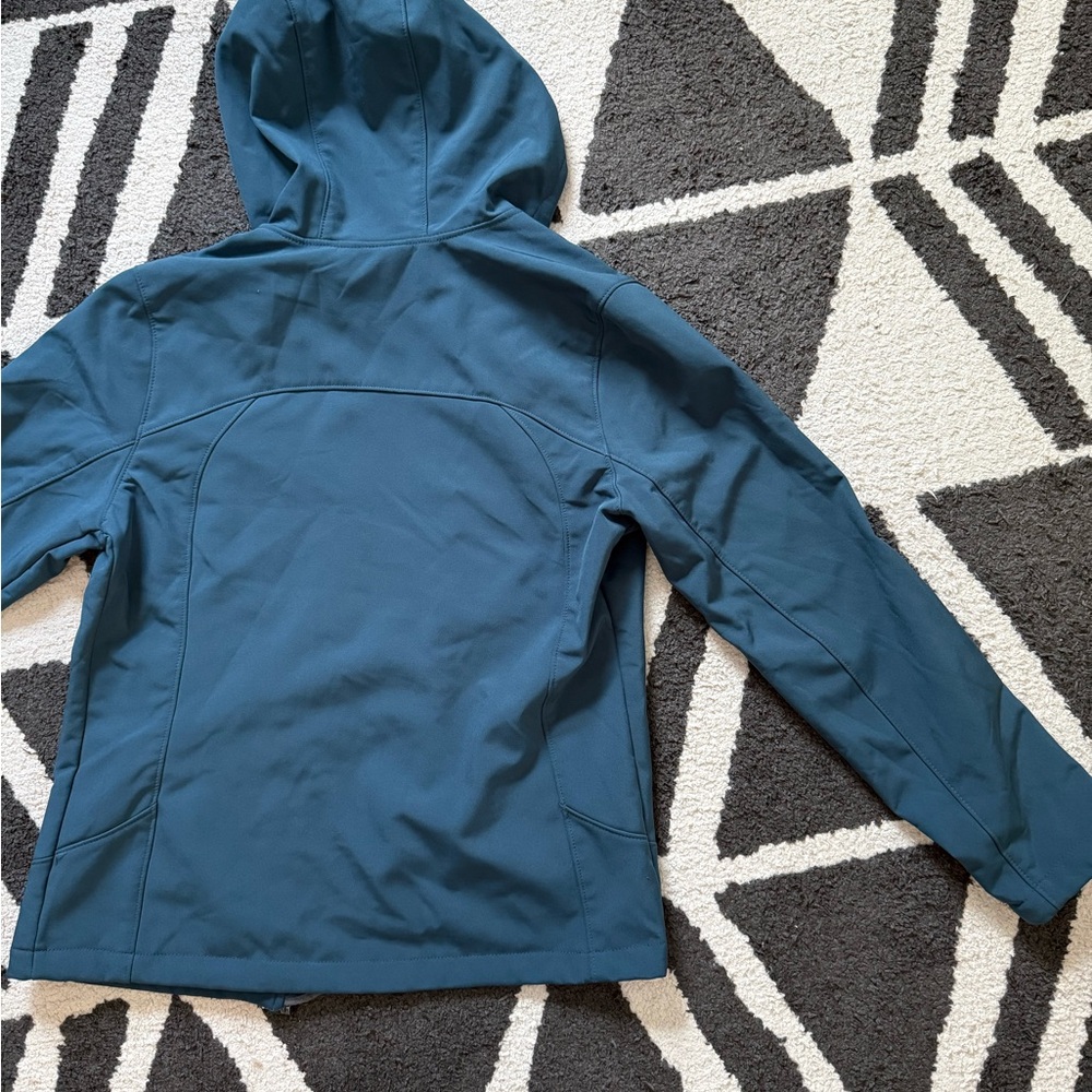 Free Country Women's Teal Hooded Ski Jacket - Picture 2 of 3